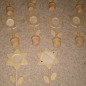 Colorations Flower Pot Photo Frame x 10 New